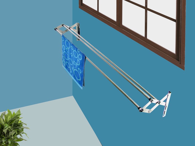 Rainbow Drywell Minimiser 3 Pipes 1.5 Feet Stainless Steel Wall Cloth Dryer/Clothes Hanger/Rust Proof Drying Rack Wall Mountable (1.5 Feet) - Image 5