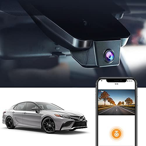 Fitcamx 4K Dash Cam Suitable for Toyota Camry 2021 2022 2023 2024 LE L XLE TRD XSE SE Hybrid (Gen8/XV70), OEM Look, 2160P UHD Video， WiFi & APP, Loop Recording, G-Sensor, Easy to Use, 64GB Card - Image 1