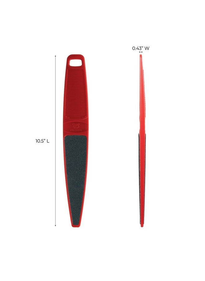 ForPro Professional Collection ForPro Professional Collection Red Panda Foot File, 60/100 Grit, Double-Sided Pedicure File for Feet and Heels, 10.5” L  - Image 2