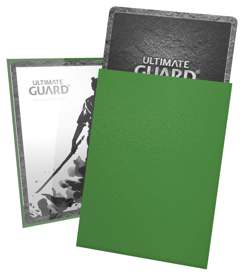 Ultimate Guard Katana Card Sleeves 100 Standard Size TCG Sleeves 66 x 91mm Green Back Tournament Quality No PVC AcidFree High Clarity - Image 2