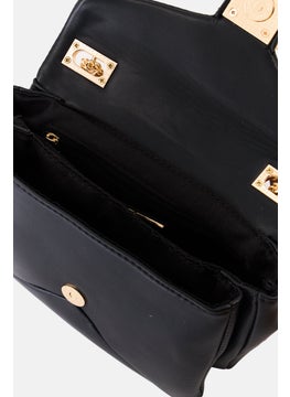 Women Textured Cross Body Bag 21 L x 14 H x 7 W cm, Black - pzsku/Z04DD0940894F312A9D14Z/45/_/1737641883/1e9ceb70-1eed-47fc-92b2-fd874bcd305c