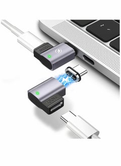 SYOSI USB C Magnetic Adapter 2 Pack Magnetic USB C Adapter 11Pins PD 100w Charge USB2.0 480Mbps Data Transfer Compatible with MacBook Pro Air USB C Laptop Devices  - Image 1
