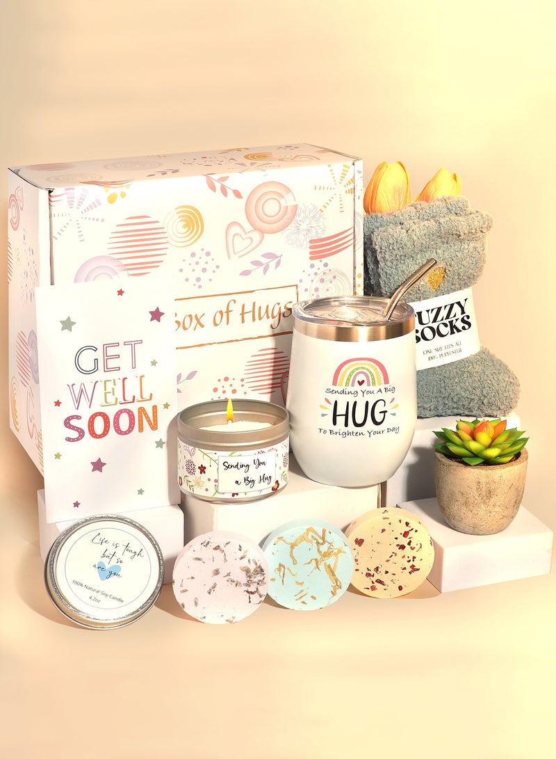 عربست سلة هدايا نسائية فاخرة للعناية بالبشرة - مجموعة سبا استثنائية مع أدوات استحمام عطرية وشموع علاجية لتجربة عيد ميلاد لا تُنسى - Image 1