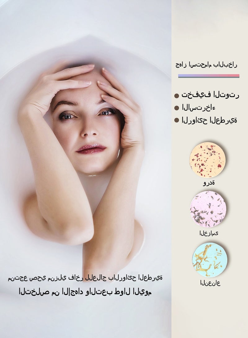 عربست سلة هدايا نسائية فاخرة للعناية بالبشرة - مجموعة سبا استثنائية مع أدوات استحمام عطرية وشموع علاجية لتجربة عيد ميلاد لا تُنسى - Image 4