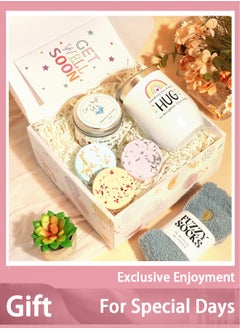 Arabest Luxury Girls Spa Gift Set - Premium Bath & Relaxation Kit with Floral Bath Bombs, Robe & Scented Candles | Complete Birthday Hamper for Women & Teens  - Image 1