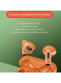 General BPG - Portable Wireless Bluetooth Headset (Orange), LED Power & Time Display, and Stopwatch Function for Gym & Outdoor Sports  - Image 2