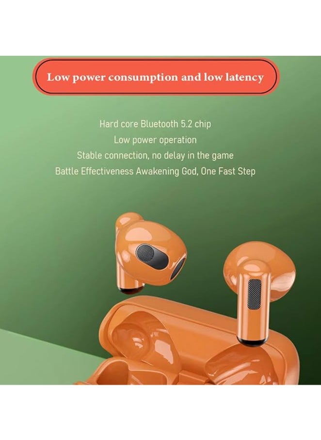 General - BPG - Portable Wireless Bluetooth Headset (Orange), LED Power & Time Display, and Stopwatch Function for Gym & Outdoor Sports - Image 1