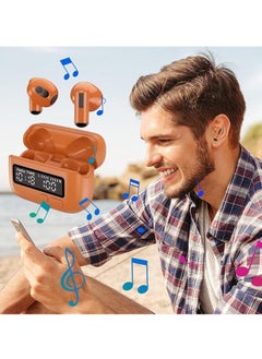 General BPG - Portable Wireless Bluetooth Headset (Orange), LED Power & Time Display, and Stopwatch Function for Gym & Outdoor Sports  - Image 4