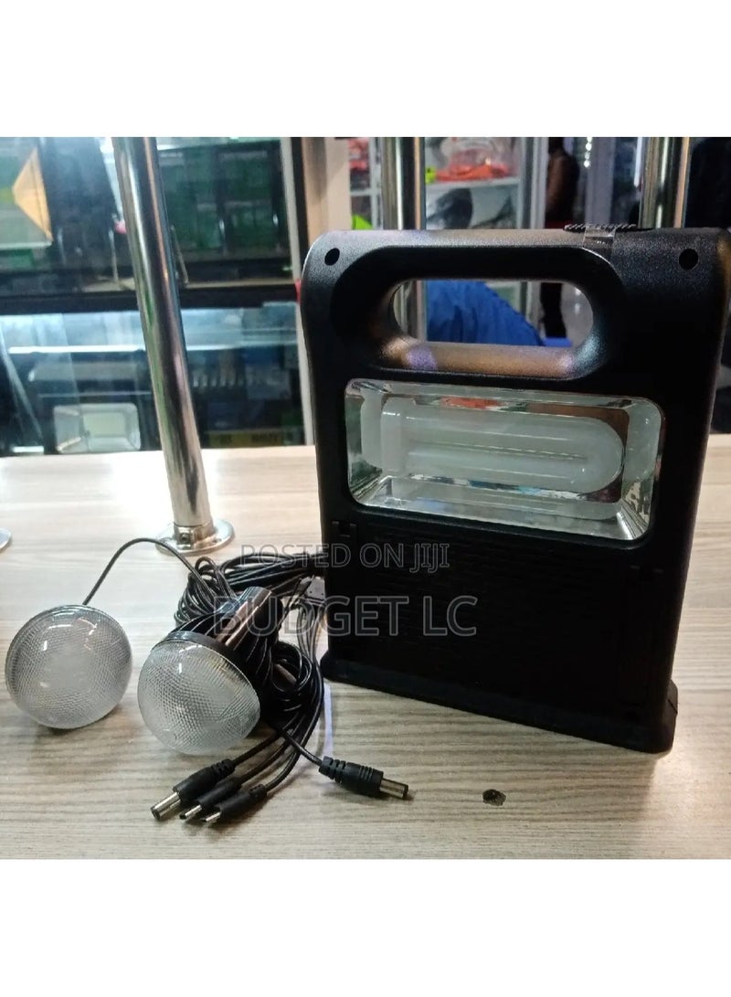 Solar Power System with a Flashlight, 2 Bulbs and a Mobile Charger Outlet, Suitable for Camping and Trips - Image 3
