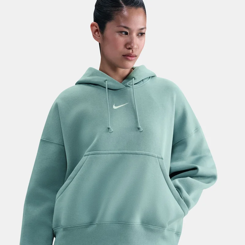Nike Grey Women's Sportswear Phoenix Fleece Hoodie for Women | Best Price UAE
