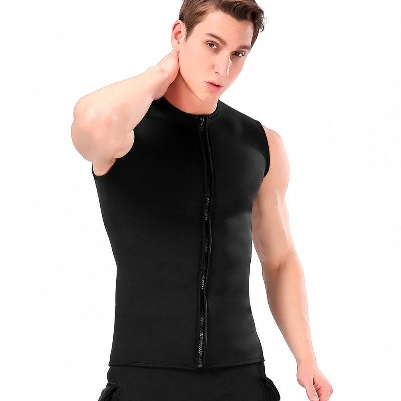 سلينكس سترة نيوبرين بسمك 3 مم مقاس 2XL، قماش نيوبرين فاخر، قمة واقية حرارية - خياطة دقيقة، سترة بلا أكمام حرارية للرياضات المائية والغوص والأنشطة تحت الماء. - Image 4