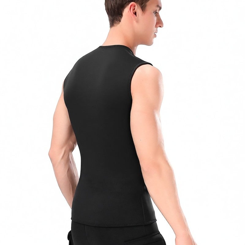 سلينكس سترة نيوبرين بسمك 3 مم مقاس 2XL، قماش نيوبرين فاخر، قمة واقية حرارية - خياطة دقيقة، سترة بلا أكمام حرارية للرياضات المائية والغوص والأنشطة تحت الماء. - Image 5