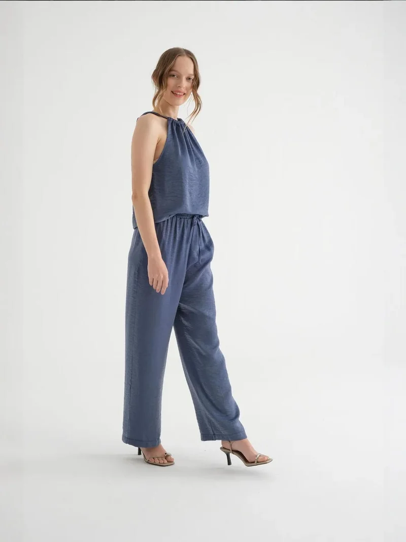 HICCUP Mid Rise Drawstring Relaxed Trousers