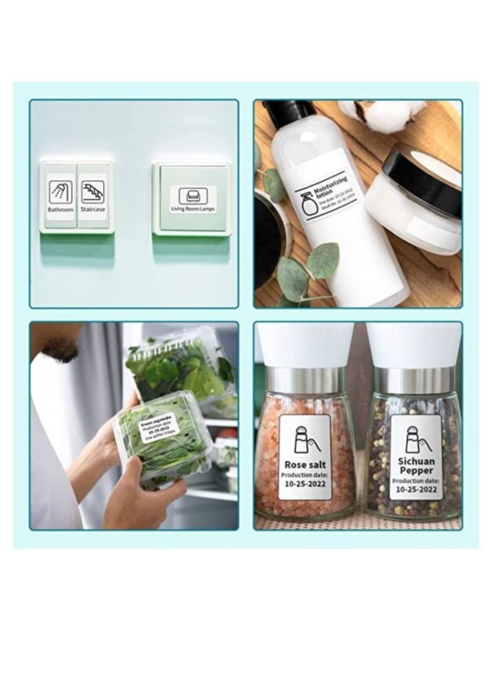 phomemo - Phomemo M110 Portable Thermal Label Printer Bluetooth Connection Apply For Labeling Shipping Office Cable Retail Barcode And More Black - Image 1