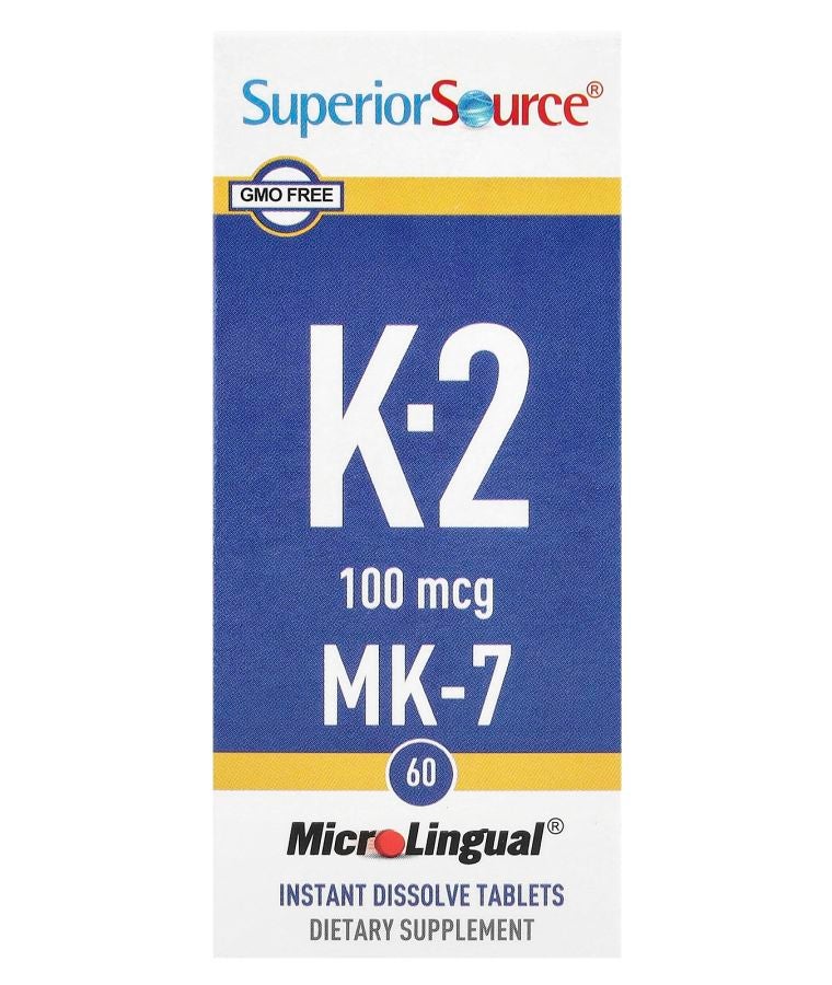 Superior Source Vitamin K-2 100 mcg 60 MicroLingual® Instant Dissolve Tablets