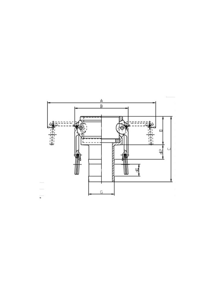Generic - Brass Camlock Coupling Part C (5'') - Image 1
