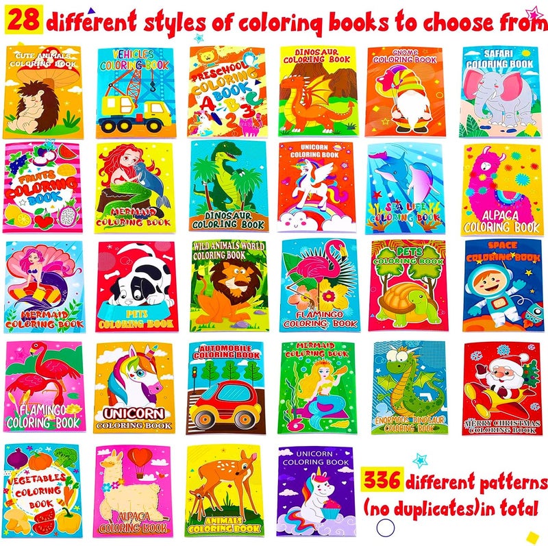 Geefuun 28PCS Mini Coloring Books for Kids Party Favors: Ages 2-4 4-8 - Birthday Gifts Small Goodie Bags Stuffer Fillers Bulk School Classroom Activity(Not Duplicate) - Image 4
