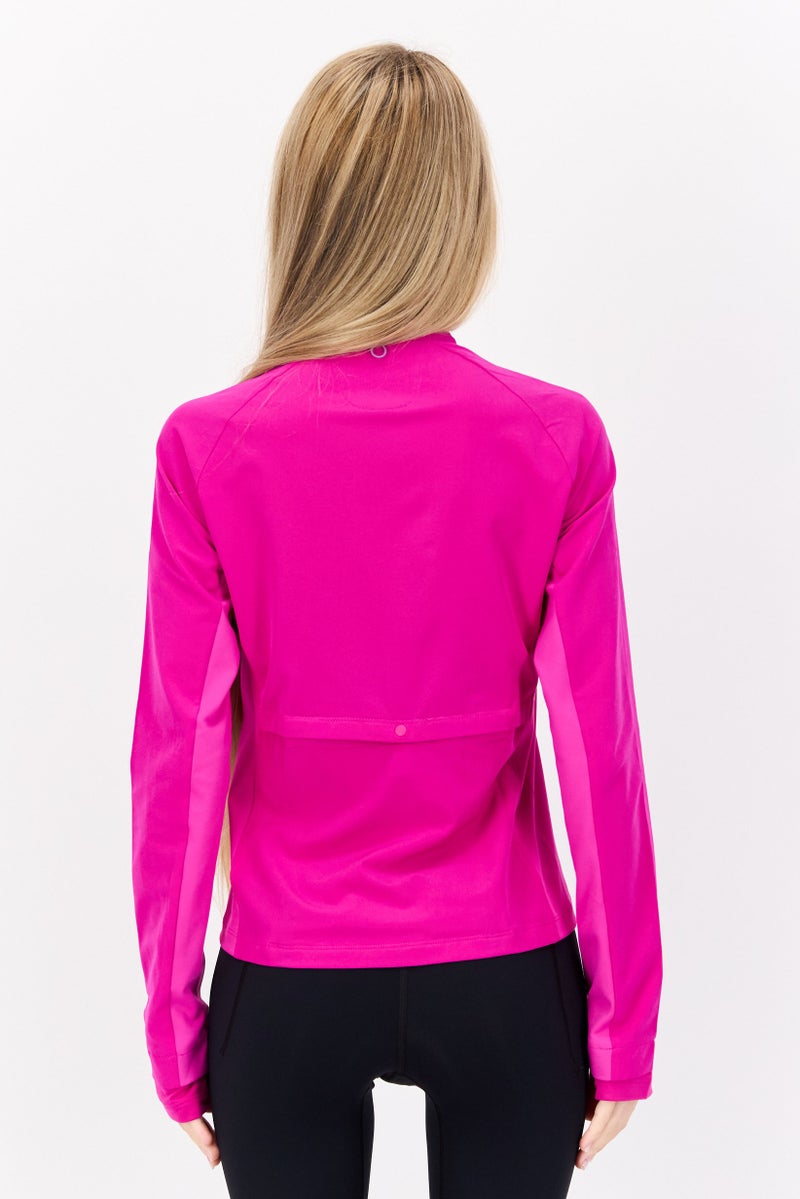 Brooks Women Sportswear Fit Brand Logo Jacket, Purple - Image 3