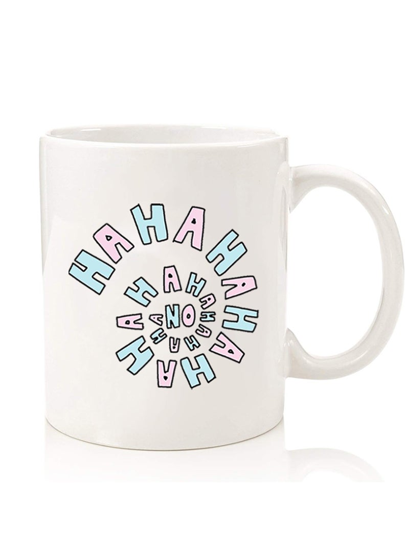 Theodor Premium Quality Two Sided Printed Coffee Mug Tea Cup For Home Office, Kids Men Women hahaha - Image 1
