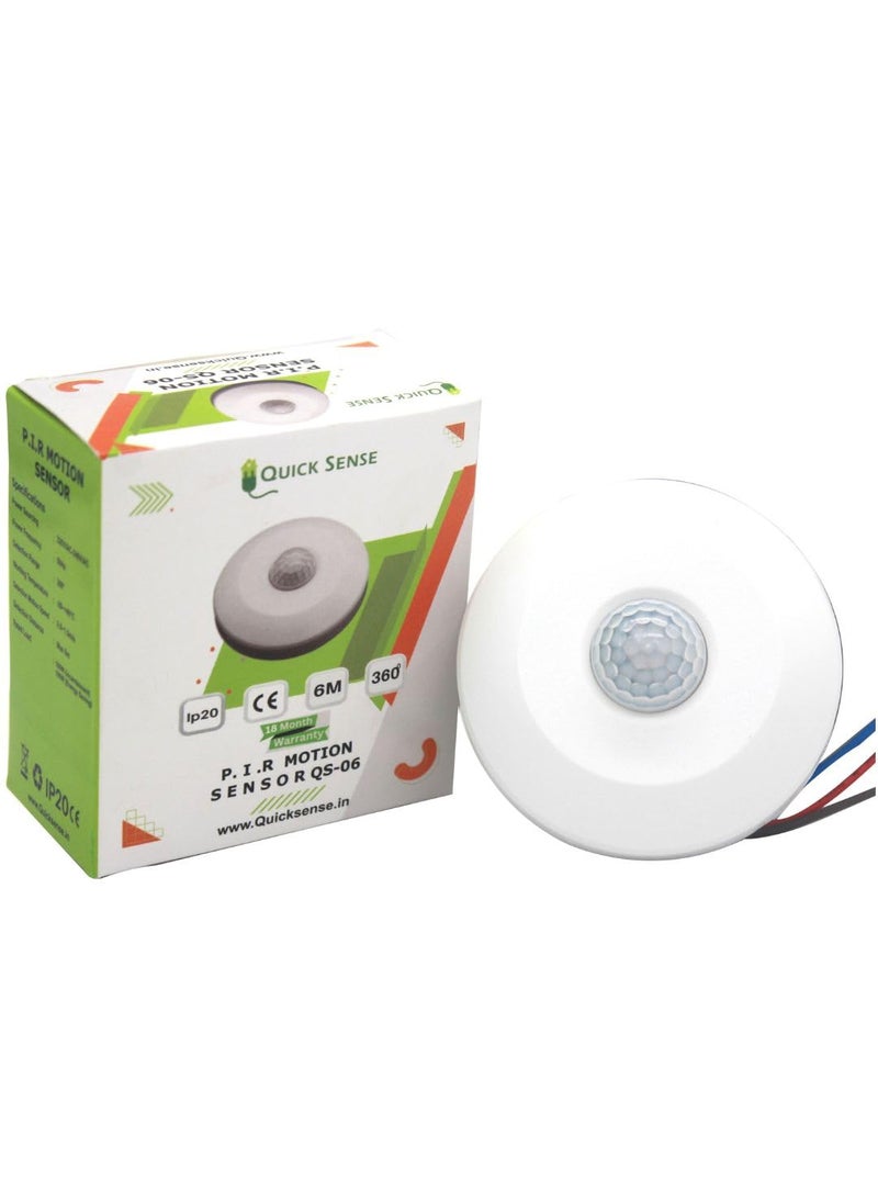 Quick Sense - Quick SenseQs06 360 Degree MINI PIR Motion Sensor 220V WhiteMax 100w2 pcs pack - Image 1