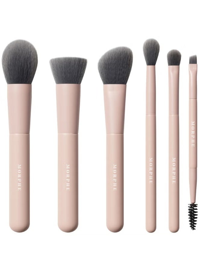 Morphe Shaping Essentials Bamboo and Charcoal Infused Travel Brush Set - Image 1