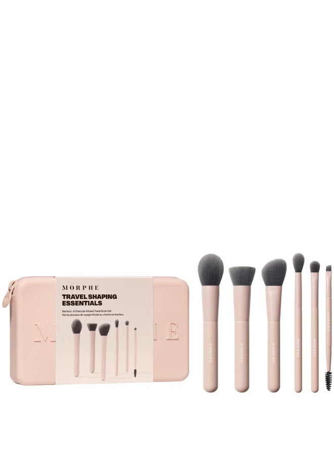 Morphe Shaping Essentials Bamboo and Charcoal Infused Travel Brush Set - Image 2