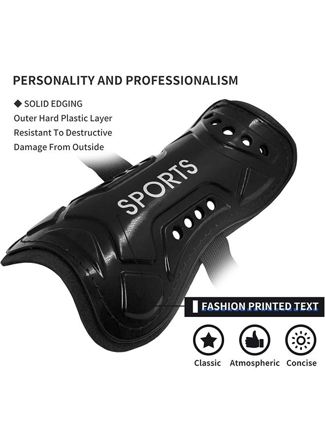 Sports 3-Piece Soccer Assortment Set, 1 Pair Men's Anti Slip Soccer Socks, 1 Pair Shin Sleeves with Pads, Football Socks with Shin Guard - Image 2