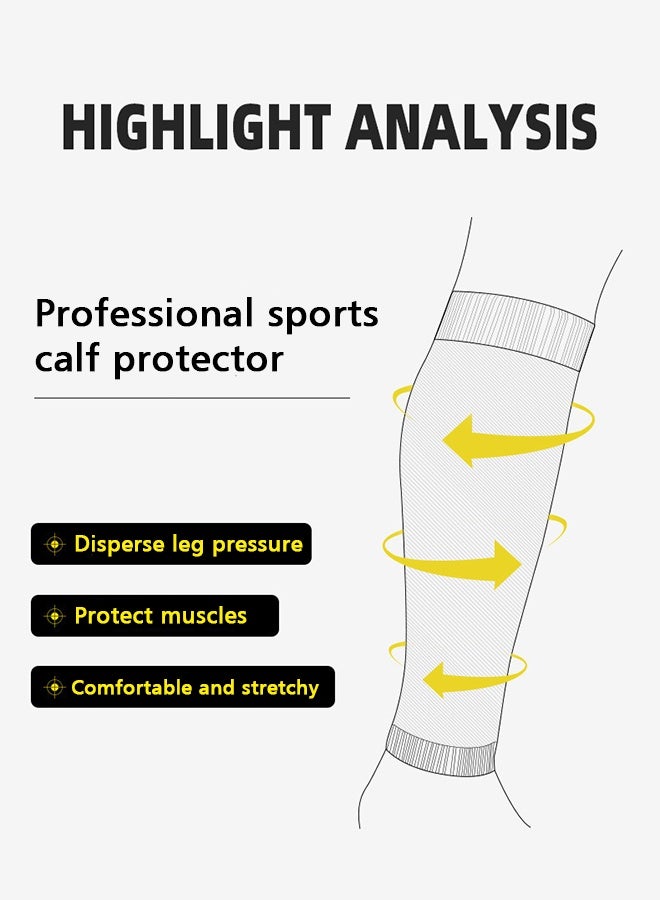 Sports 3-Piece Soccer Assortment Set, 1 Pair Men's Anti Slip Soccer Socks, 1 Pair Shin Sleeves with Pads, Football Socks with Shin Guard - Image 3