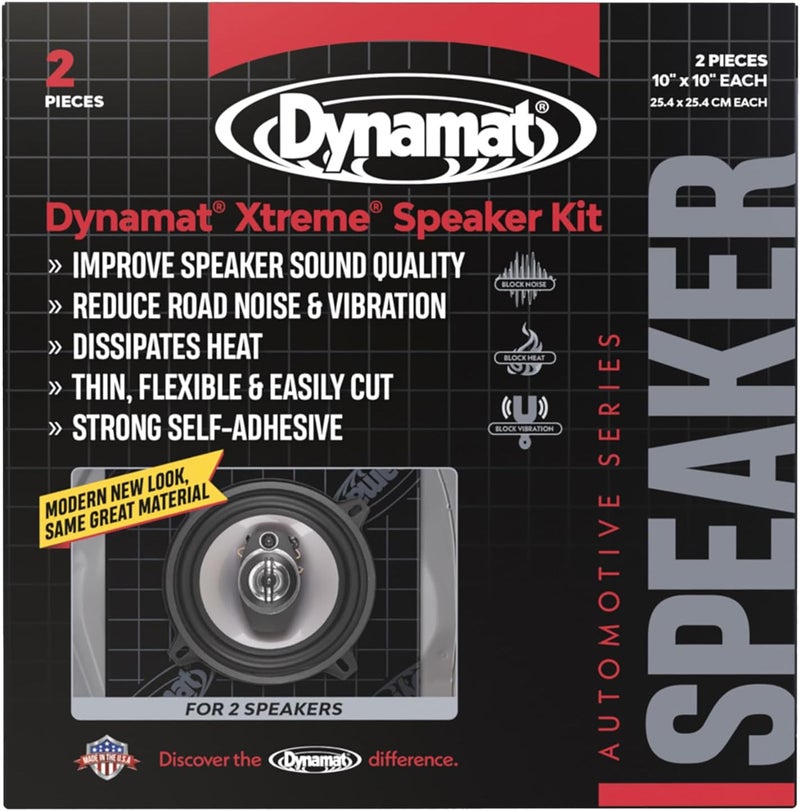 Dynamat Xtreme Speaker Kit - Sound Deadening and Audio Enhancing, Black - Image 1
