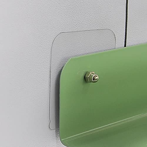 Cpixen Wood Alloy Steel Ceramic Stone Acrylic Transparent Nail Free Self Adhesive No Drilling Punch Free NonTrace for Kitchen Installation Home Bathroom Hanging Wall Mounted Hook 10 Pieces - Image 4