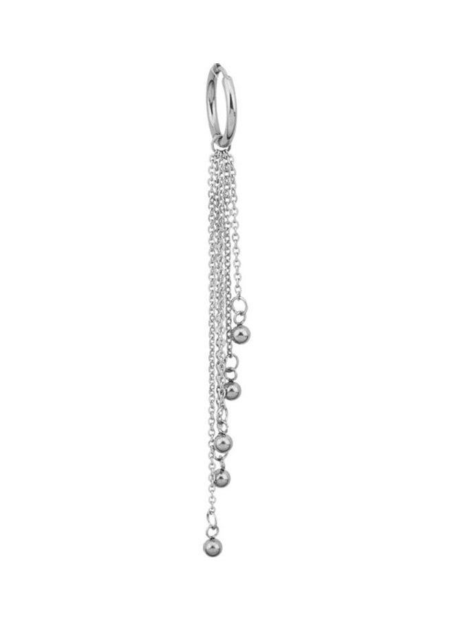 NIBEMINENT - Unisex Bead Tassel Dangle Ear Stud Clip Earring - Image 1