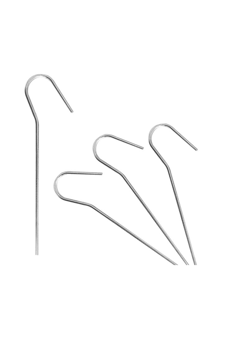 SOLARAE Tent Pegs, Metal Tent Hooks, Steel Camping Tent Nail Pegs, Stakes Heavy Duty Lightweight Long Tent Pegs for Hard Ground for Camping Hiking Traveling Beach and Outdoor 10Pcs - Image 1