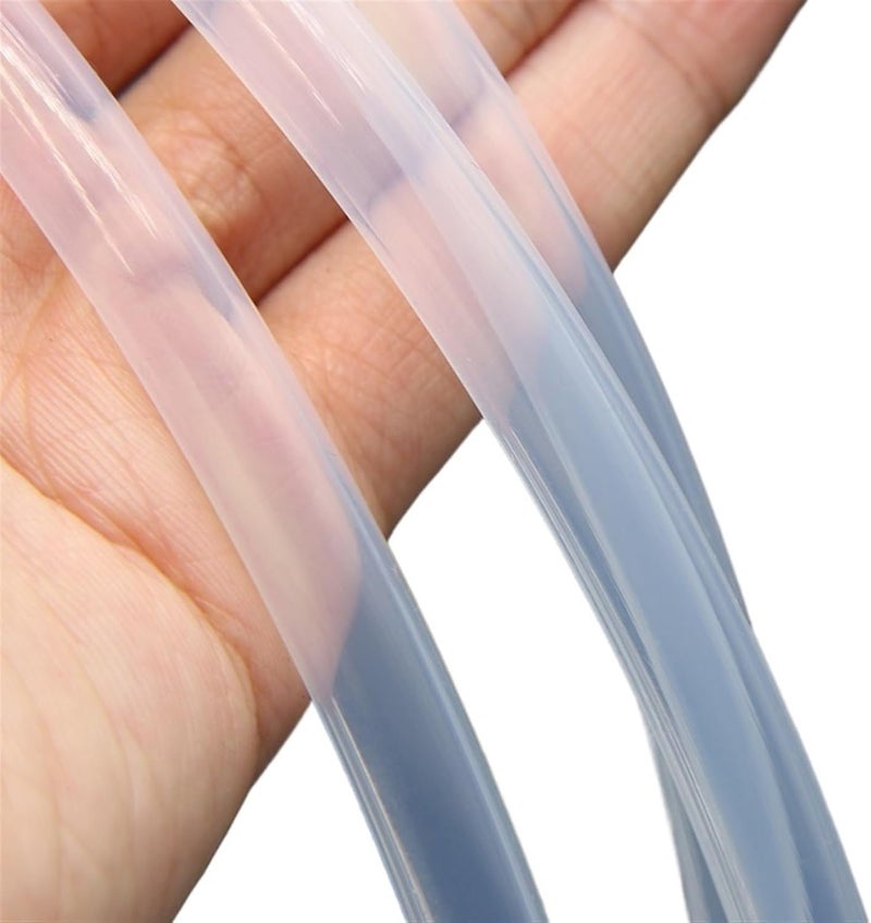 Tubing FEP PTFE Tube ID 0.5mm 1mm 4mm 6mm 7mm 8mm 10mm 12mm F46 Insulated Hose Rigid Pipe 600V for 3D Printer Parts 1 Meter(Clear,ID 7mm x 9mm OD) - Image 1