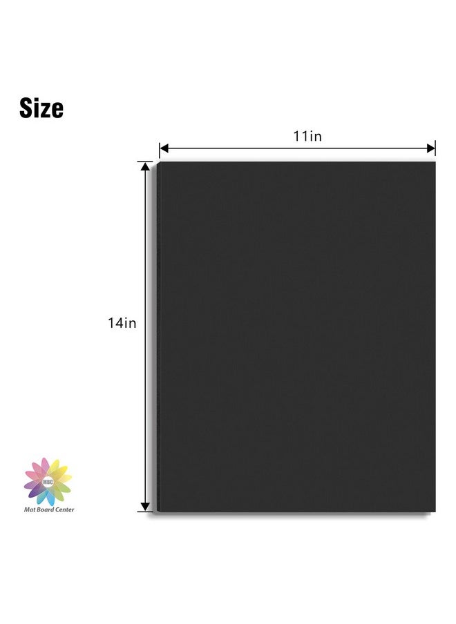 MBC MAT BOARD CENTER - Mat Board Center Acid Free Foam Boards 11 X 14 Inch Black Foam Core 10 Sheets - Image 1