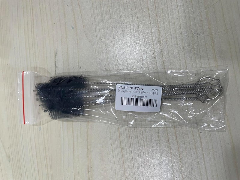 Kitnish Bottle Cleaning Brushes 10 Pcs Black Tube Brush,Nylon Straw Brush Kettle Spout Brush Bottle Pipe Cleaner Set for Bottle Teapot Nozzle Glass Straw Cleaning Brush. - Image 2