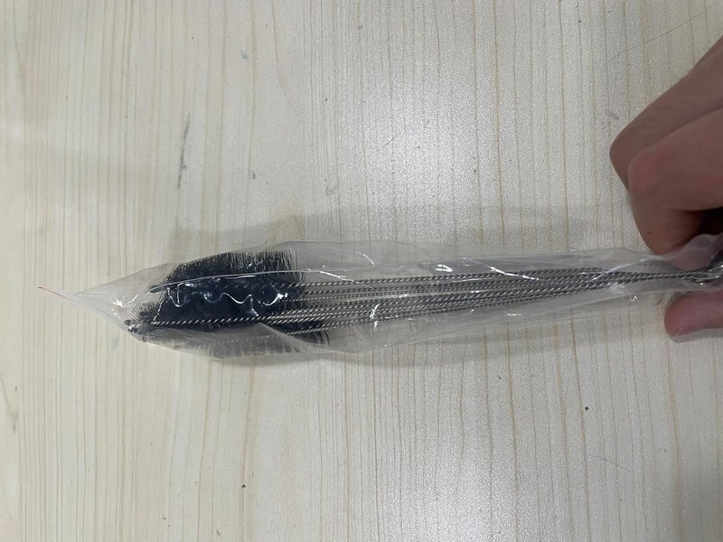 Kitnish Bottle Cleaning Brushes 10 Pcs Black Tube Brush,Nylon Straw Brush Kettle Spout Brush Bottle Pipe Cleaner Set for Bottle Teapot Nozzle Glass Straw Cleaning Brush. - Image 3
