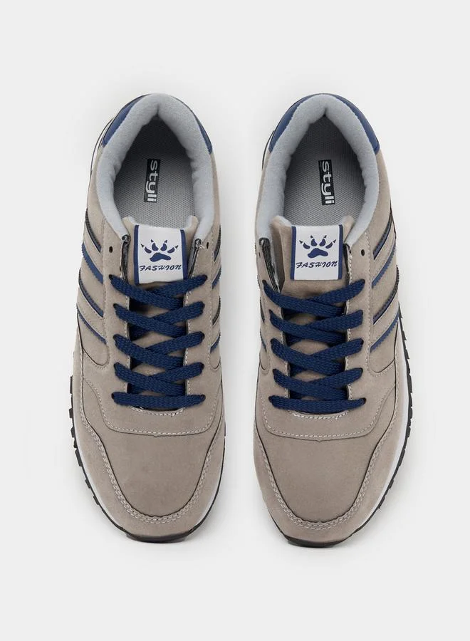 Styli Active Lightweight Breathable Lace Up Dad Shoes