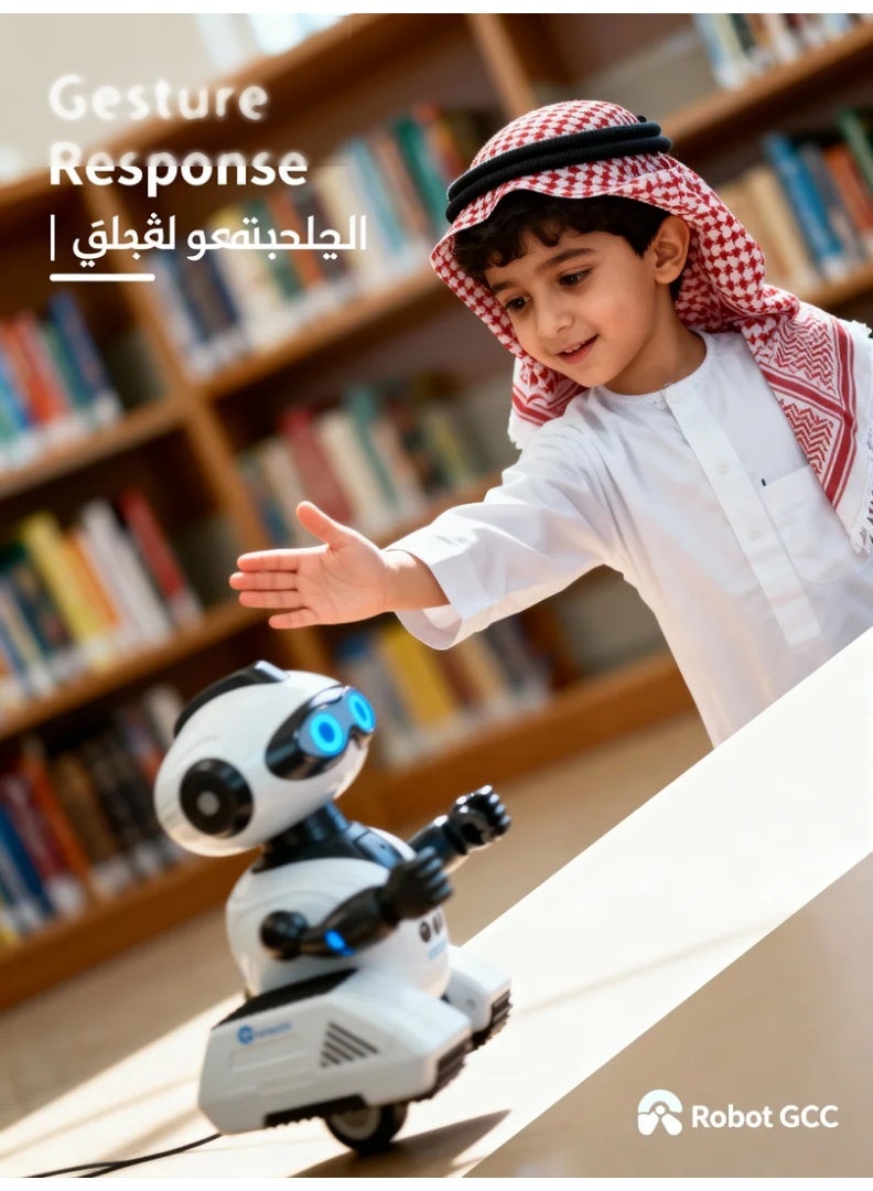 robotgcc Multi-Function 2.4G Smart Robot Toy | Rechargeable Remote Control | Gesture Interaction | Recording Feature | Bright LED Eyes | Suitable for All Ages Kids - Image 2