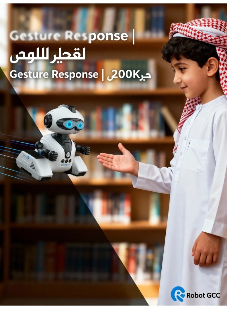 robotgcc Multi-Function 2.4G Smart Robot Toy | Rechargeable Remote Control | Gesture Interaction | Recording Feature | Bright LED Eyes | Suitable for All Ages Kids - Image 5