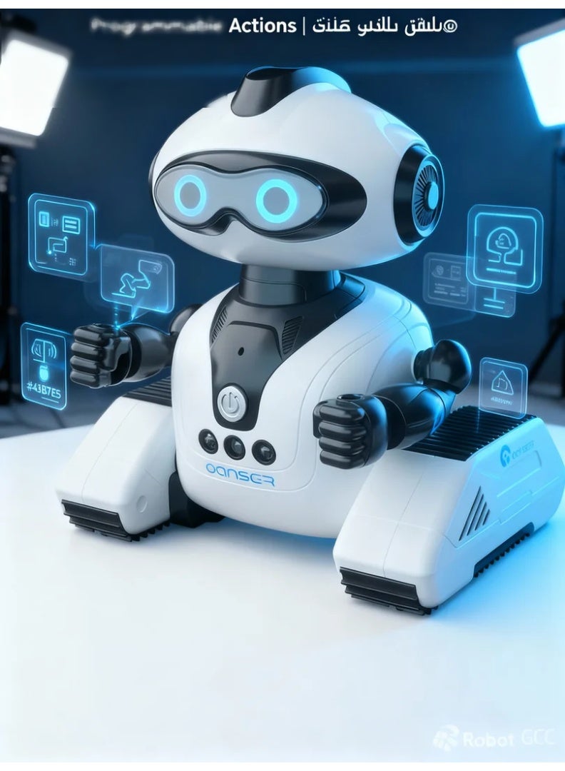 robotgcc Multi-Function 2.4G Smart Robot Toy | Rechargeable Remote Control | Gesture Interaction | Recording Feature | Bright LED Eyes | Suitable for All Ages Kids - Image 4