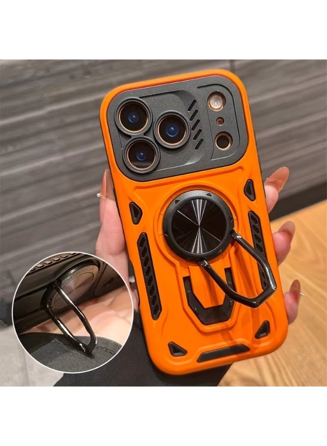 تيمو جراب هاتف شديد التحمل ومقاوم للصدمات ومزود بحلقة لتثبيت الهاتف متوافق مع ايفون 17 بروماكس - Image 1