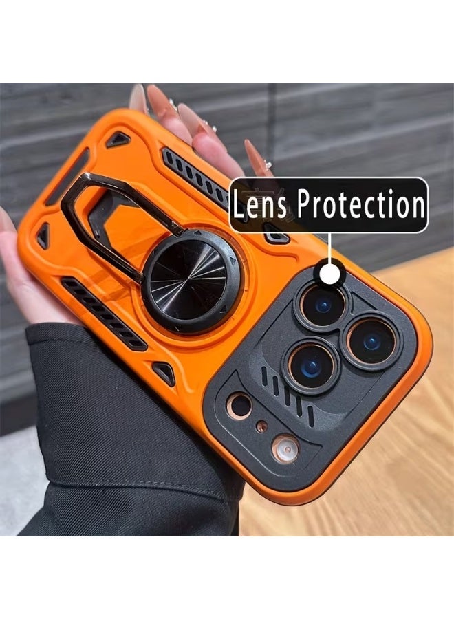 تيمو جراب هاتف شديد التحمل ومقاوم للصدمات ومزود بحلقة لتثبيت الهاتف متوافق مع ايفون 17 بروماكس - Image 3