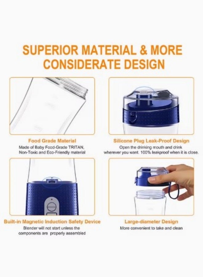 Multi-Design USB Rechargeable Electric Juice Blender - Image 4