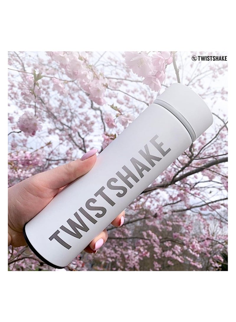 TWISTSHAKE Twistshake Hot or Cold Bottle 420ml White - Image 3