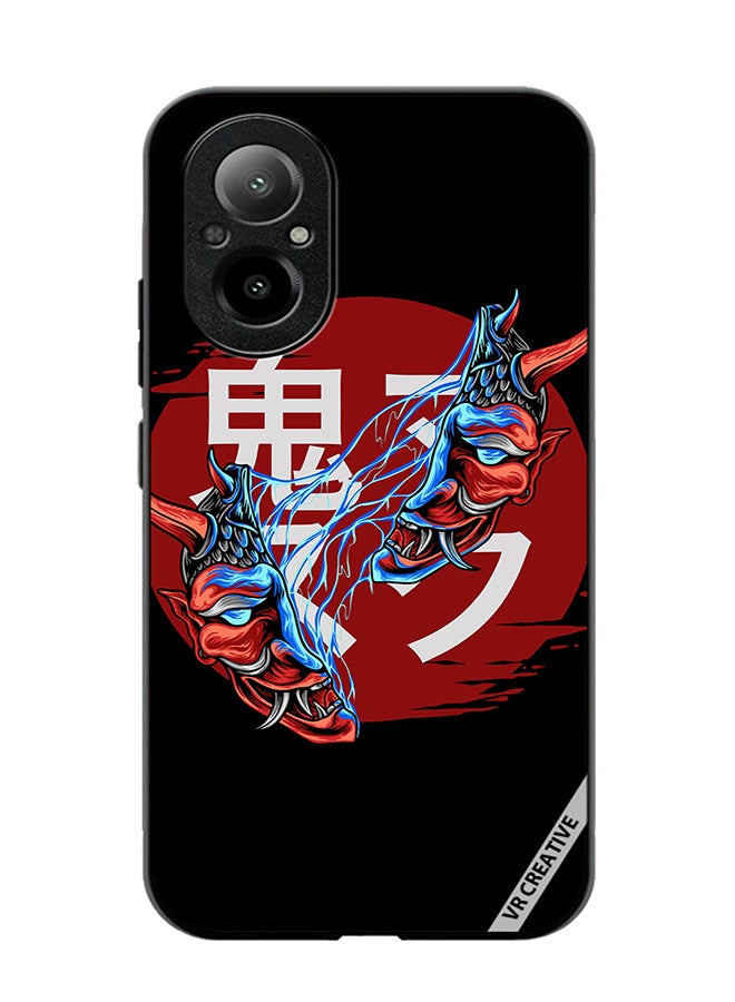 VR CREATIVE Protective Case Cover For Realme C67 4G Cracked Mask Design Multicolour - Image 1