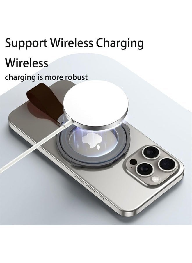 Raxoom Magnetic Phone Grip Holder Kickstand, Compatible with PopSockets MagSafe Ring Removable, for iPhone, Samsung Galaxy, Google (Black) - Image 4