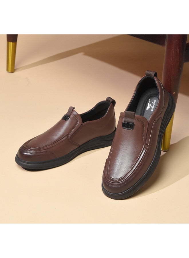 سيبتولفز 【top Grain Leather】 أحذية رجالية للمكتب تدوم 25 عامًا، أحذية جلدية انزلاقية بسيطة وفاخرة، مريحة ومتعددة الاستخدامات بتصميم ريترو - Image 4