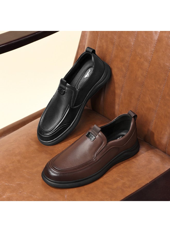 سيبتولفز 【top Grain Leather】 أحذية رجالية للمكتب تدوم 25 عامًا، أحذية جلدية انزلاقية بسيطة وفاخرة، مريحة ومتعددة الاستخدامات بتصميم ريترو - Image 5