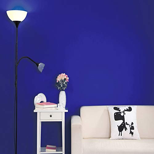 wolpin Self Adhesive Wall Stickers Wallpaper (45 x 300 cm) Solid Colour Home Renovation DIY Project, Gift Wrapper, Furniture, Fridge, Refrigerator, Kitchen Cupboard, Stove Backdrop, Blue - Image 2