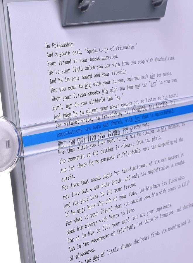 MEZON Plastic Reading Clipboard Desktop Document Holder for Hospital, Office, School, Home and Restaurant (Reading Clipboard) - Image 3